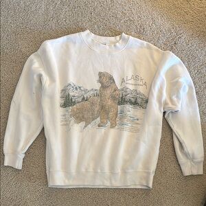 Abercrombie Alaska White Sweatshirt